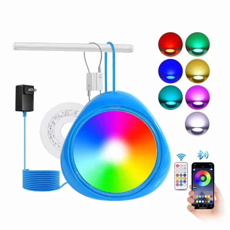 High Quality Magnetic RGB App Control &amp; Remote Control Underwater Lighting 10W/20W IP68 Color Changing LED Swimming Pool Light