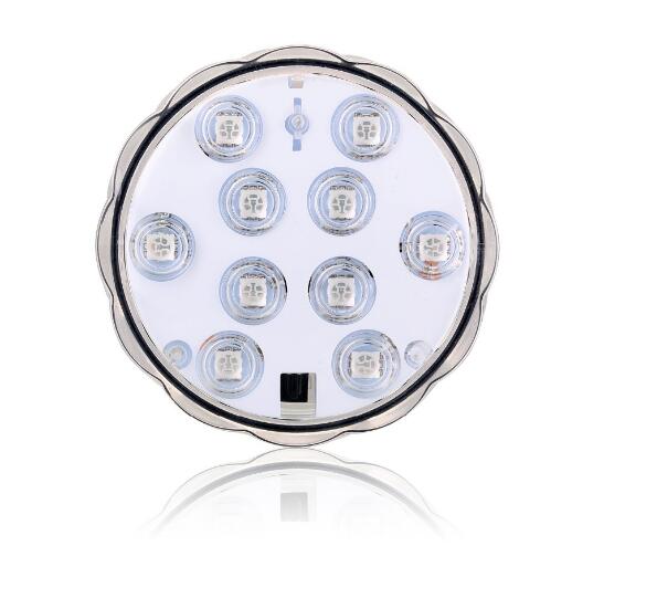 LED RGB Submersible Light With Magnet and Suction Cup Swimming Pool Light Underwater Tea Night Light for Pond