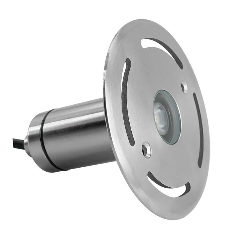 RGBW 10W 316 Stainless Steel Glass LED Pool Light DMX512 Control AC/DC 12-24V Floating Recessed Ground IP68 Rating Warm White