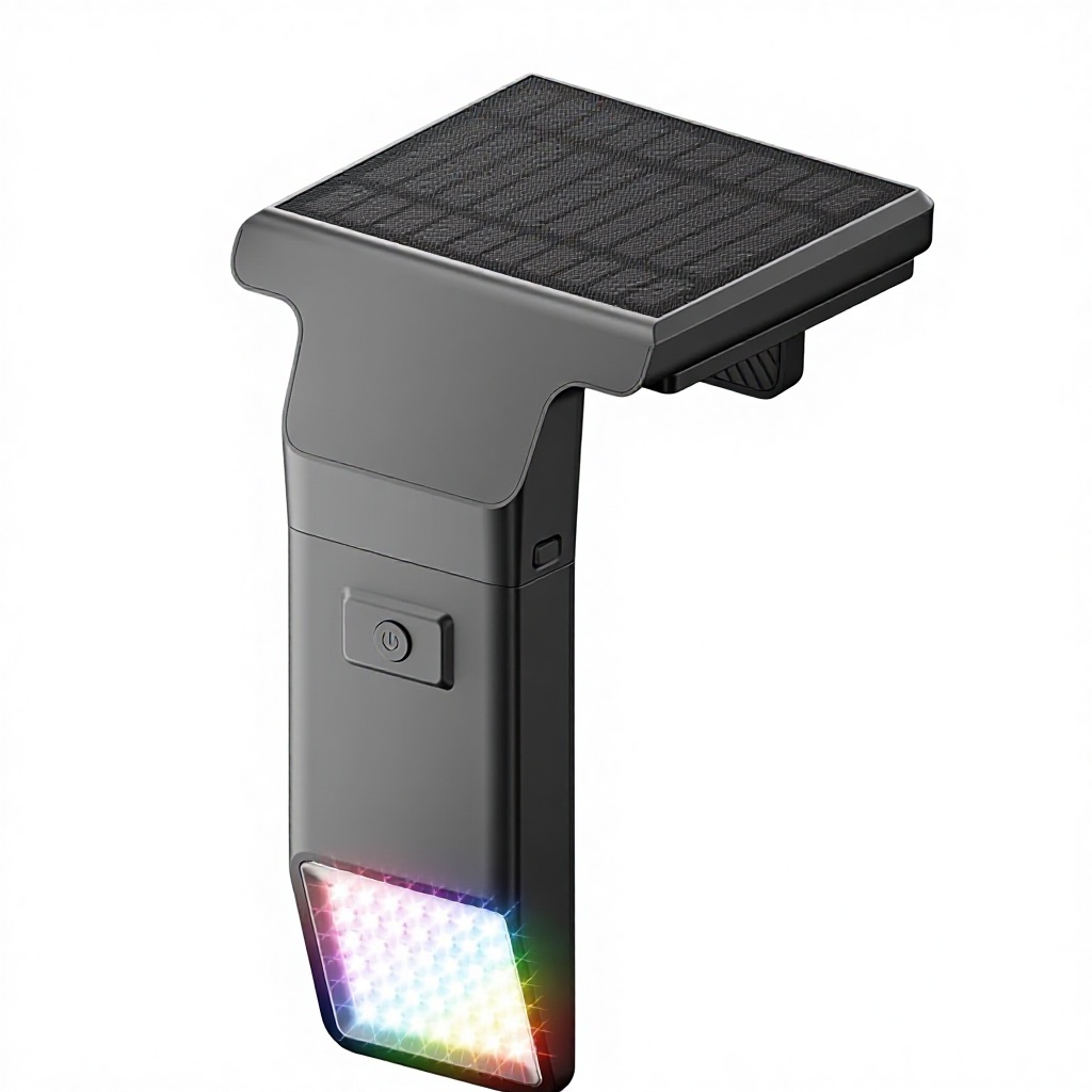 Solar Pool Lights for Inground &amp; Above Ground Pools 10-Color 4-Mode LED Remote Control Timer Waterproof (Black 1 Pack)