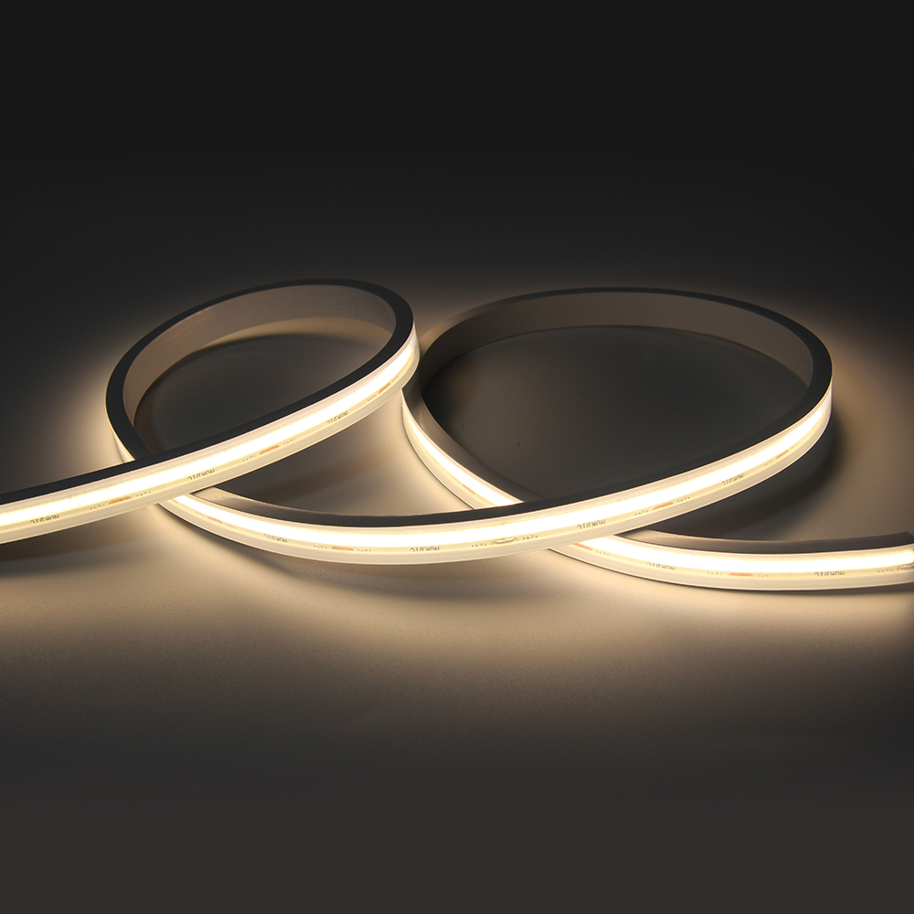 High Density IP67 IP68 Waterproof Linear Luminescence Led Strip Flexible Cob Strip Light for Swimming Pool Outdoor Decoration