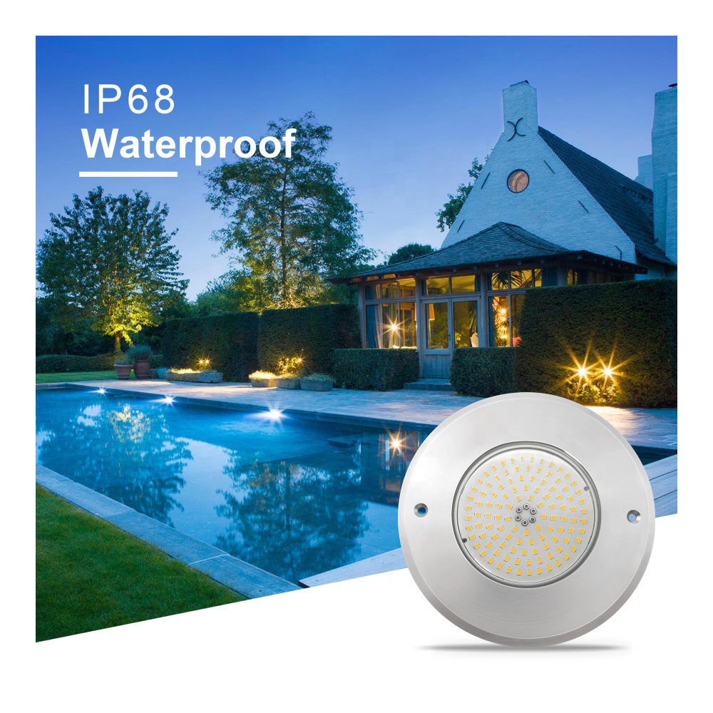 10W RGBW LED Pool Light IP68 DC12V Par56 Stainless Steel Resin Filled Color Changing Remote Control Underwater Swimming Light