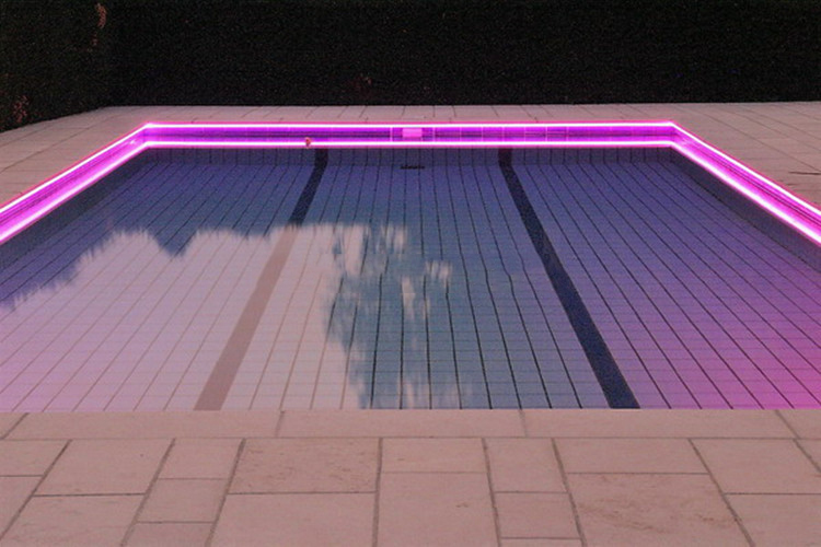 Solid Core Fiber Optic LED Pool Lights 2mm Black PVC Jacket Side Glow With Plastic Body Underwater Swimming End Glow Lamp