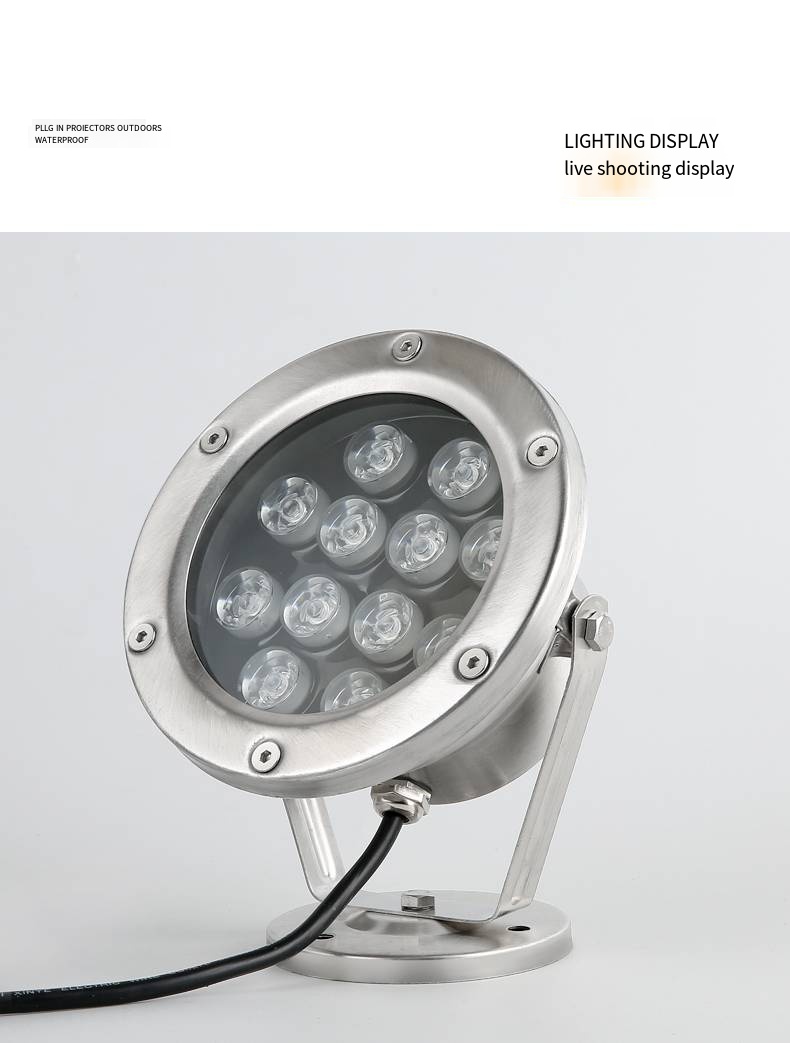 Outdoor Villa Garden Pool Light Low Voltage Landscape Lighting Underwater Glowing Diode RGB LED Fountain Light