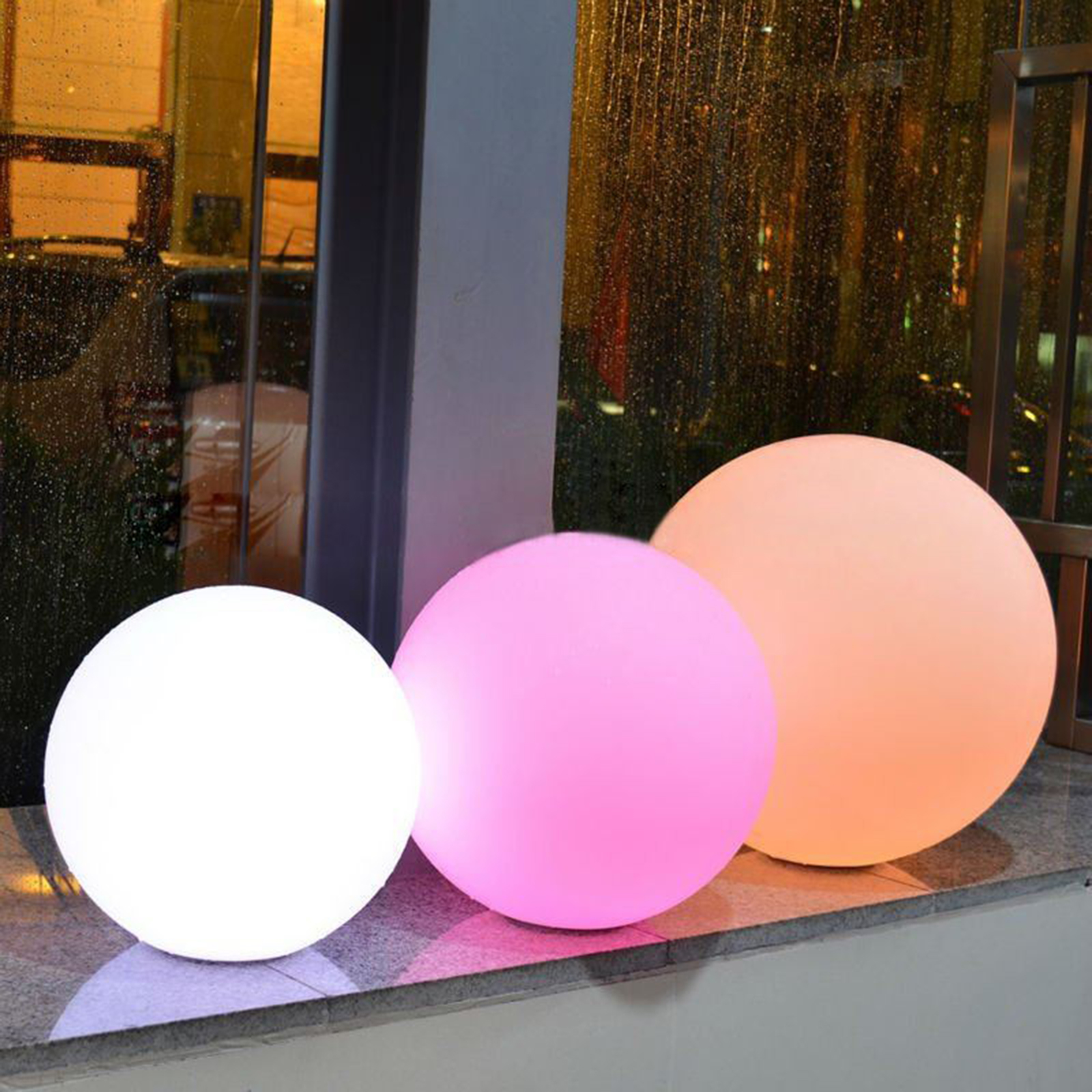 Led Ball RGB Color Changing Large Illuminated Outdoor Spheres Floating Swimming Pool Light