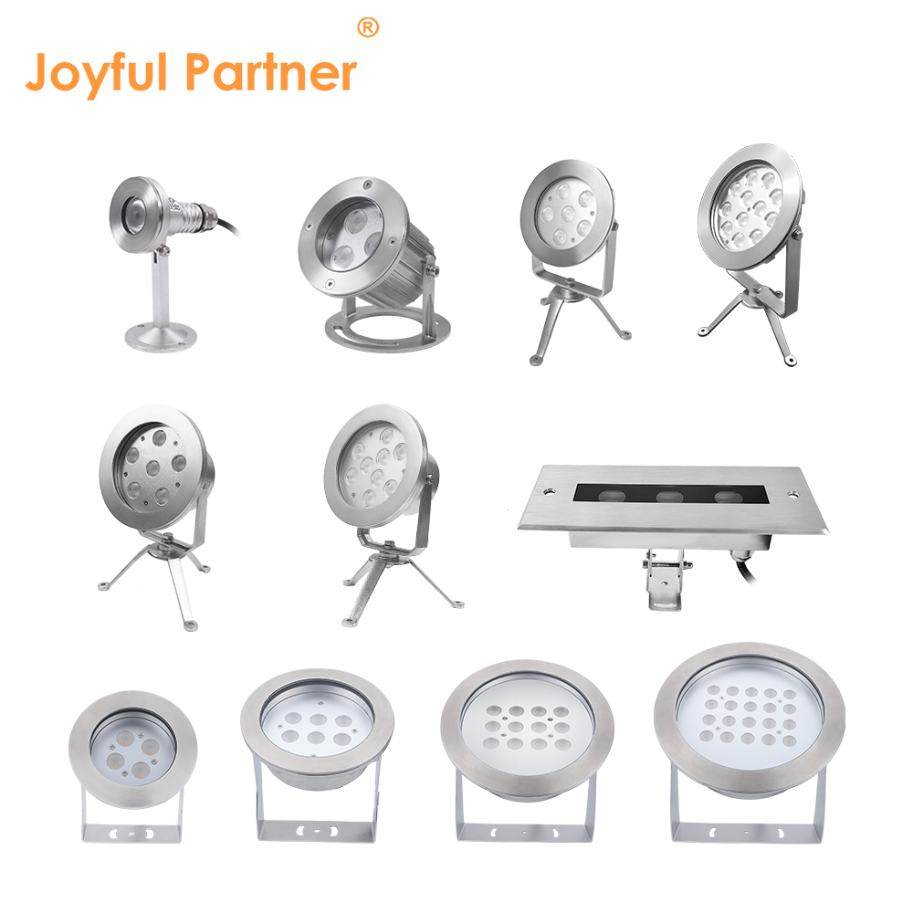 China Professional Stainless Steel IP68 RGBW 4in1 Low Voltage LED Underwater Lamp Landscape Spotlight Pool Lights