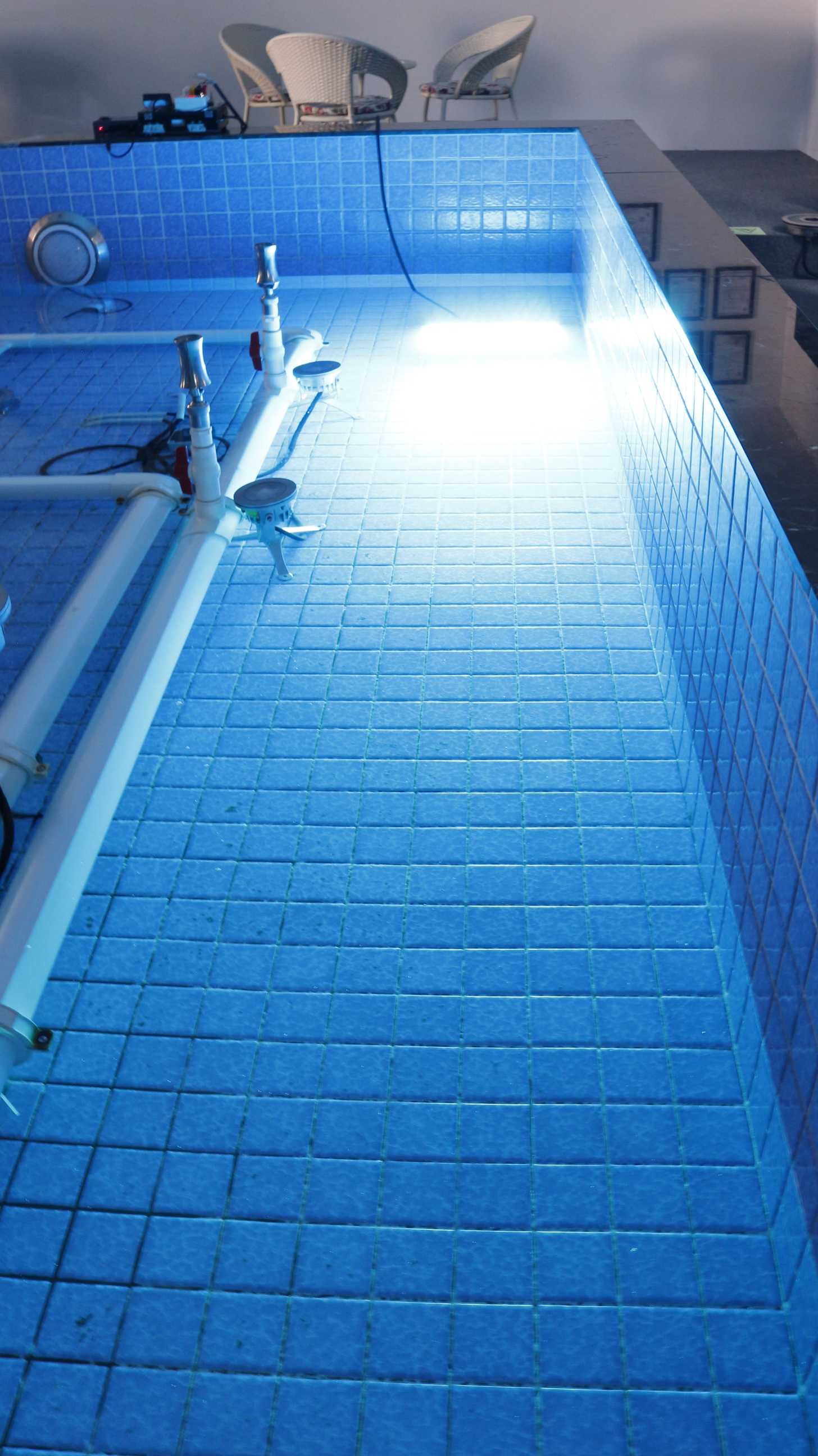 60W RGBW Outdoor Landscape Wall Mounted 316L SS LED Waterfall Underwater IP68 Light DMX512/RDM Pool Lights
