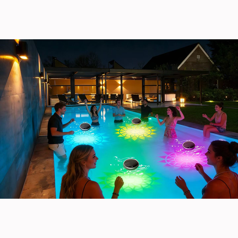 Wholesale Waterproof IP67 LED Full Color Floating Pool Lights DC24V Remote Control Smart Solar
