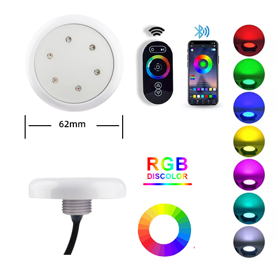 2026 New Design Remote/App Control RGBW Color Change Inground Pool Lights Above Ground Pool Lights