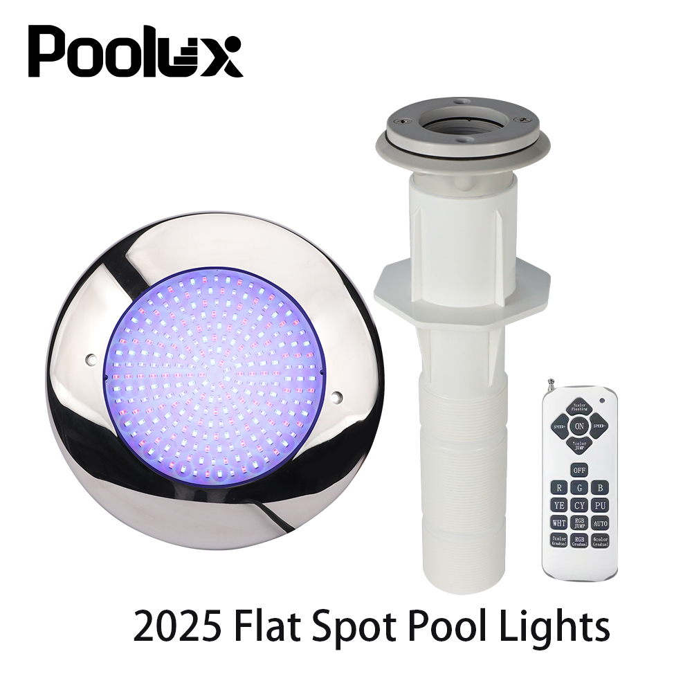 New Design Concrete Pool Linings LED 316SS Multiple Colors Long Pipe Stainless Steel Remote Control Outdoor Pool Spot Light
