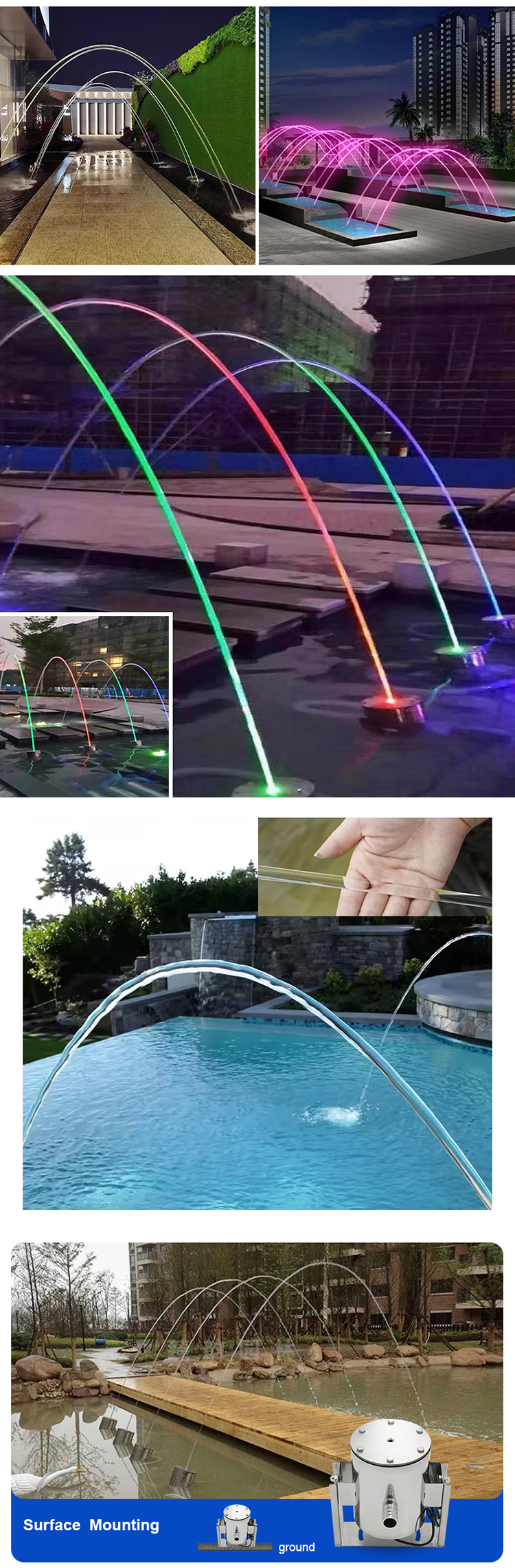 Underwater Fountain Light Display 4