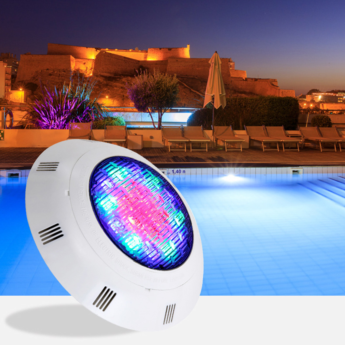 RGB Pool Led Lamp Colourful Swimming Pool Spotlight with Wireless Remote Controller