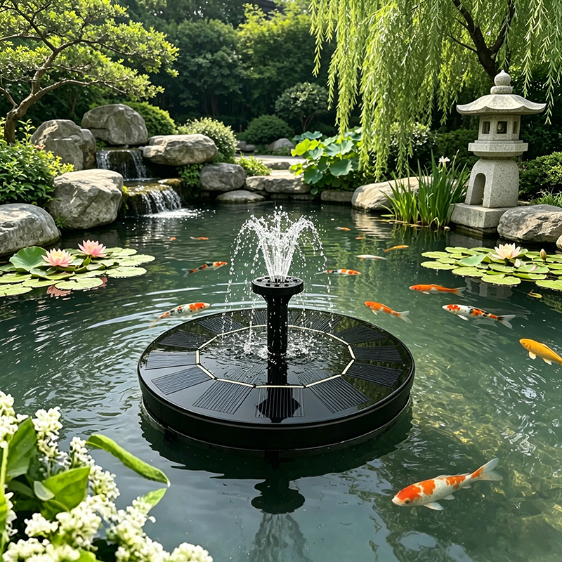 5 LED Lights Waterproof Solar Powered Fish Pond/Pool Decoration Water Pump Light with Remote Control