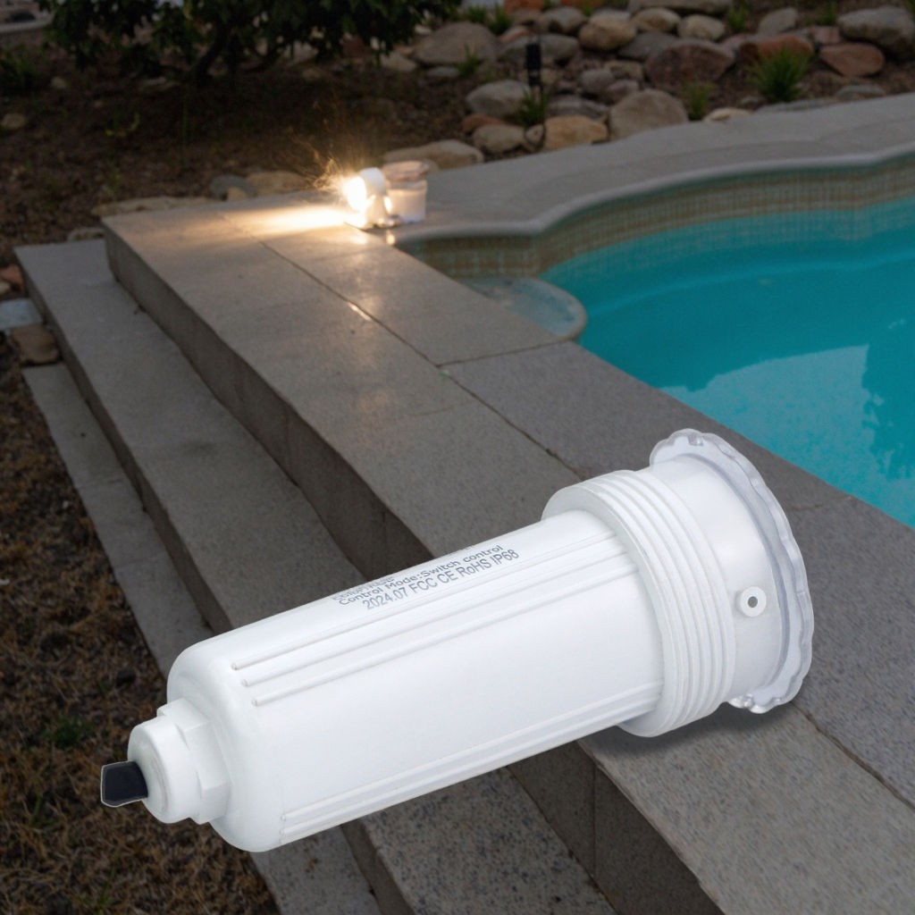 LanWo High Quality Multi-Color RGB RGBW 1.5 Inch Nicheless Pool Lamp 50mm 12W RGBW IP68 Underwater Light