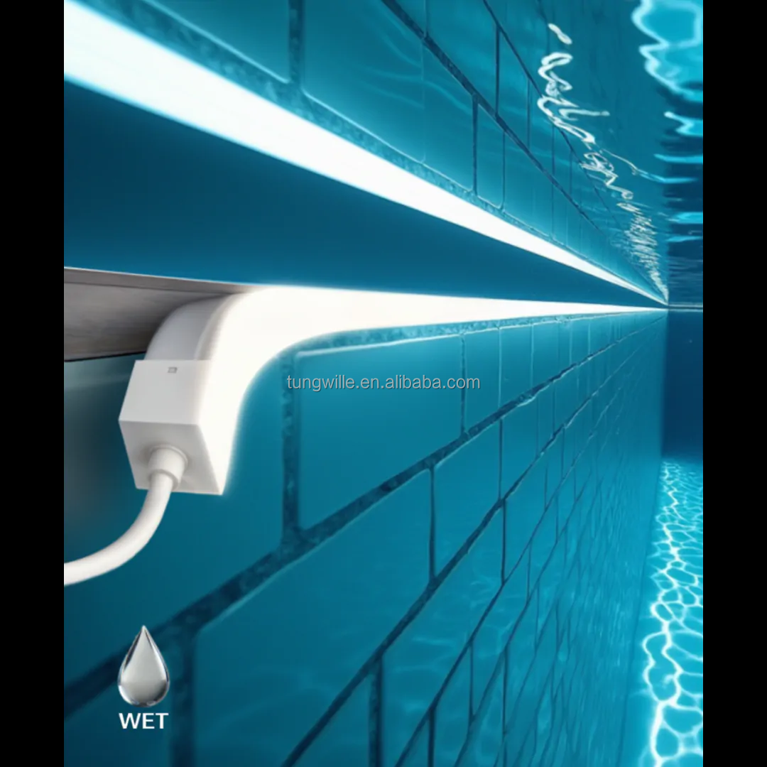 Top Bendable Flexible IP68 Waterproof Lamp High Brightness LED 24W Swimming Pool
