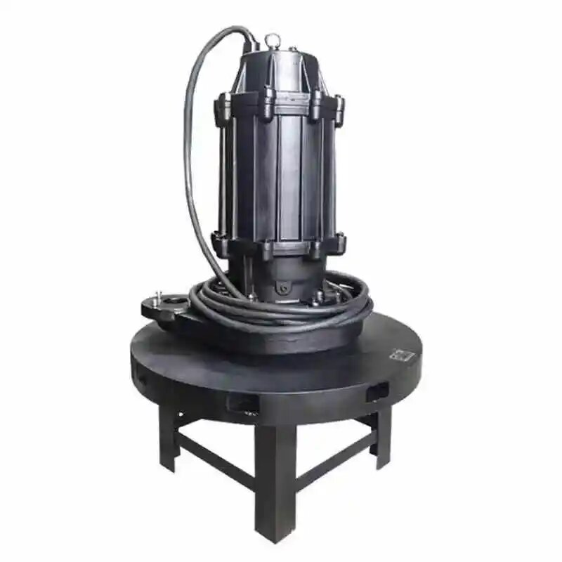 QXB Venturi Jet Aerator Pump Motor Gearbox High Dissolved Oxygen Pool Bottom Circumferential Aeration For Fish Farming