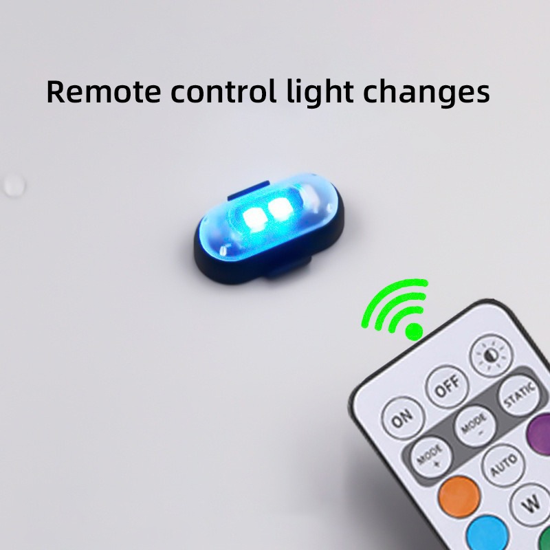 Car and Motorcycle Wireless LED Strobe Lights With Remote Control Aircraft Bike Warning Light Waterproof