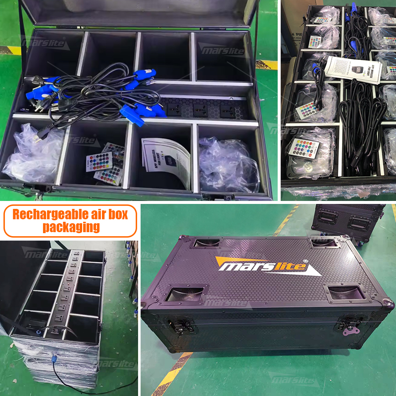 Marslite 6*18W Uplights Battery Wireless RGBWA+UV