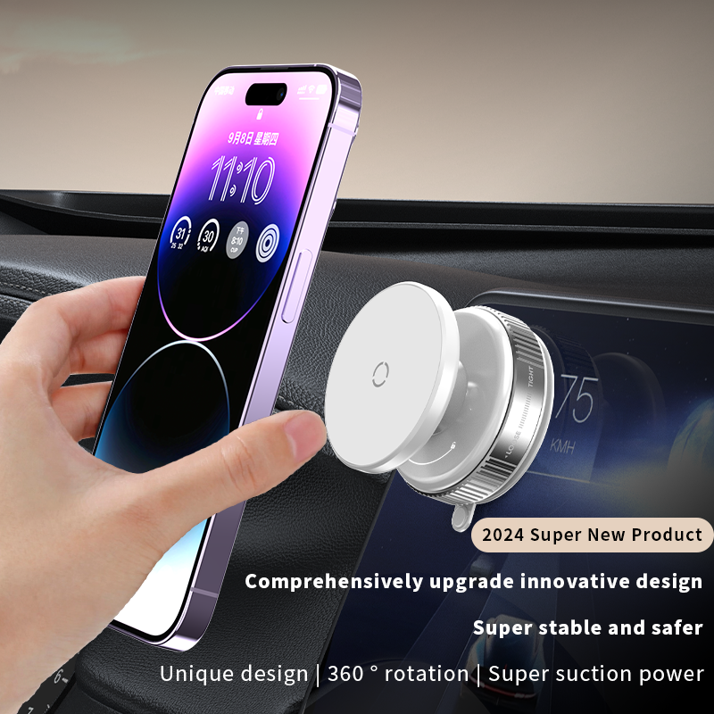 Kitchen Mobile Phone Holder Sucker ABS+Silicone Material Magnetic Portable for for
