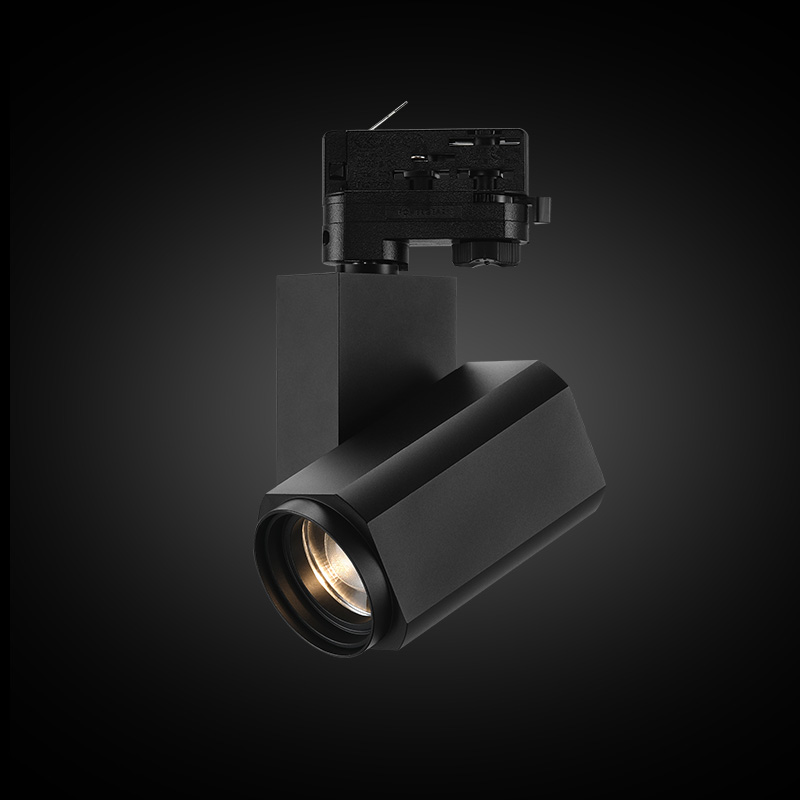 24W LED Electric Spotlight COB Chip Modern Design Zoom DMX Track Lights Aluminum Body High CRI 95 Dimmable Shop Theater Studio