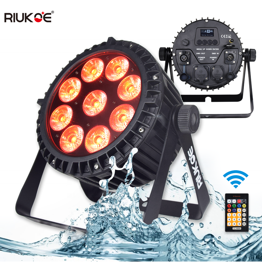 Battery Powered RGBW Event Mini DJ Wash DMX Parcan Stage Lighting IP65 Outdoor Waterproof LED Par Light