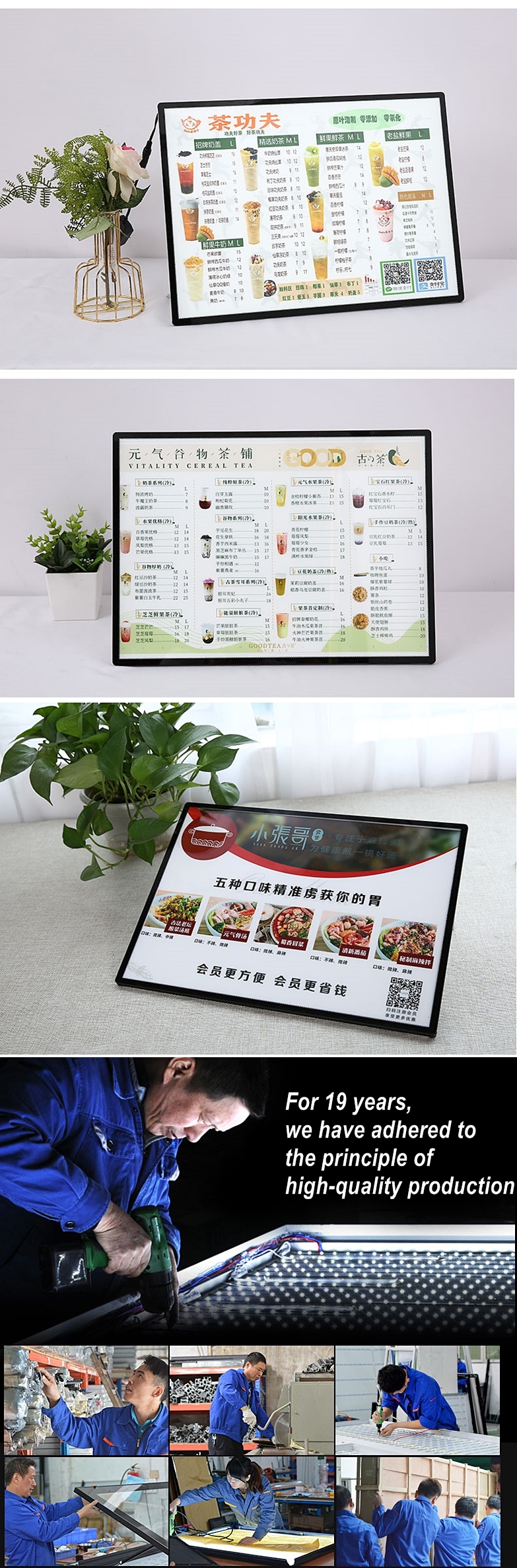 Graphic Inserting Indoor Use ultra Super Slim LED Light Box