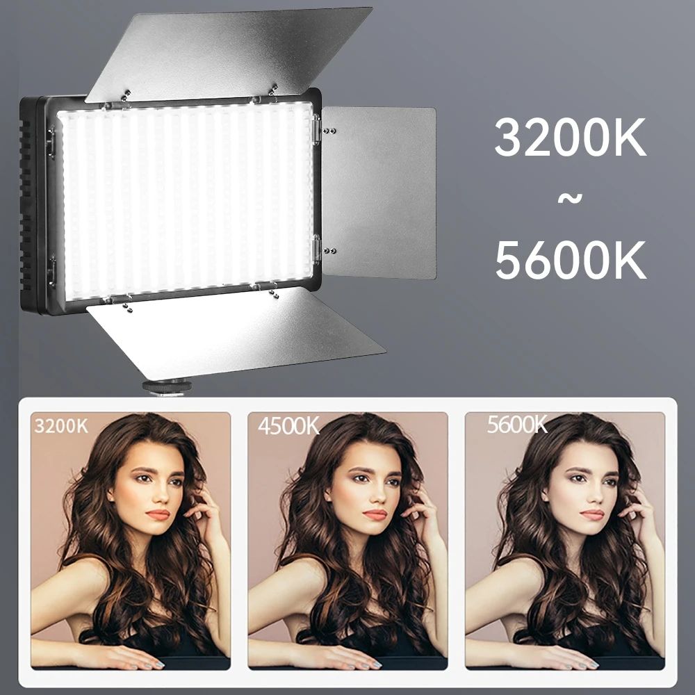 U600 Dimmable LED RGB Ring Light Metal Studio Lighting For Video Photographic Live Streaming &amp; Makeup For TikTok &amp; Phone Use