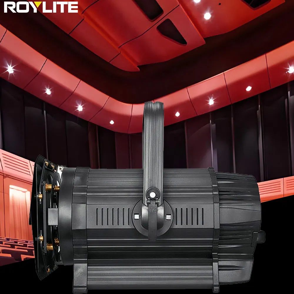 Cw/Ww Fan-Less Fresnel DMX Light Zoom COB 200W 300W Spotlights Fresnel Light for Studio Theater