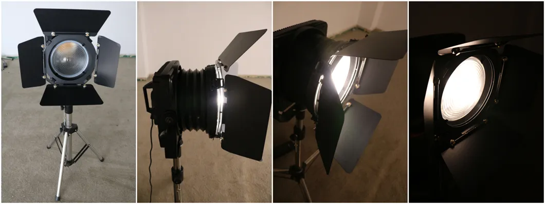 200W Small Folding LED Fresnel Soft Light Angle View