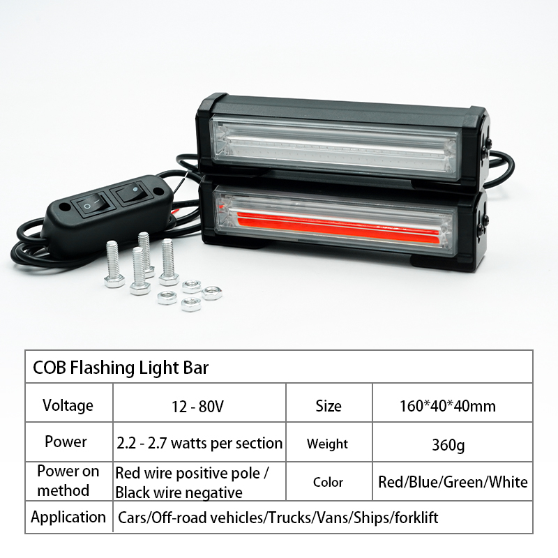 New DC12V/24V Car 20W Emergency Strobe Flash Warning Light for Truck SUV ATV UTV