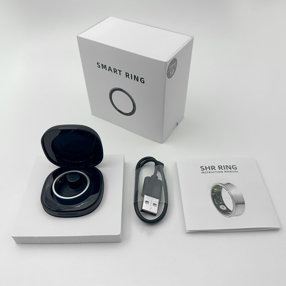 SHR OEM K3 AI Analysis Smart Ring App Control Sleep Tracker IP67 Waterproof Body Recovery Tracking Stress Level Management