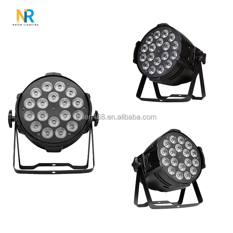 RGBW 4in1 5in1 6in1 DMX512 Control Sound Activated LED Parcan Stage Light for Disco DJ Live Performances