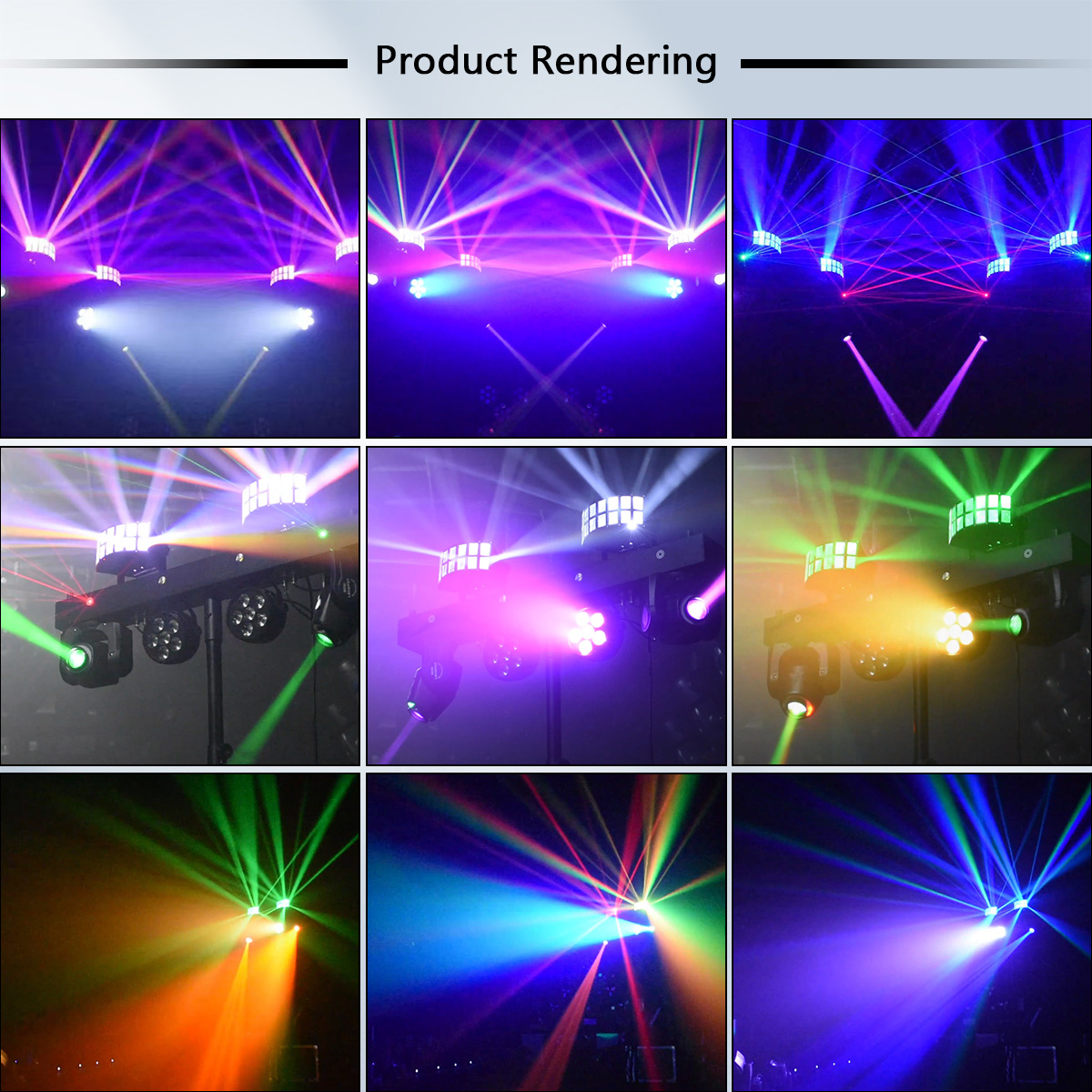 Professional Portable Gig Bar Dj Disco Light 2X30W Moving Head 2pcs 6x8w RGBW 4in1 Led Par Bar Stage Lighting With Stand