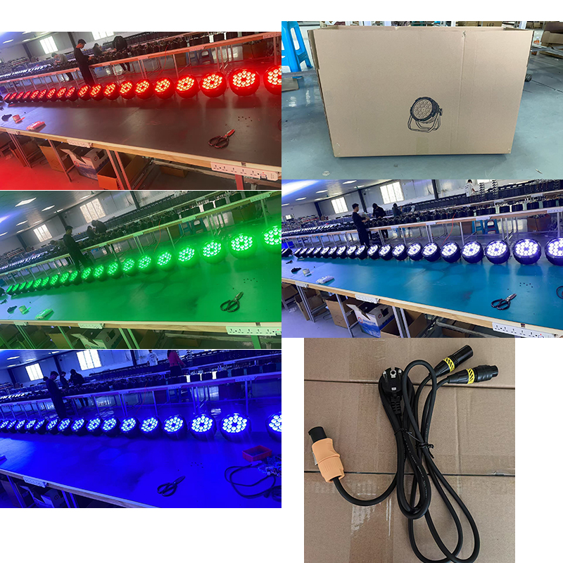 Manufacturer's Best Price IP65 CE 18*10W RGBW LED Par Can Flat Light 4in1 Waterproof Outdoor Stage Event DJ Lighting Spotlights