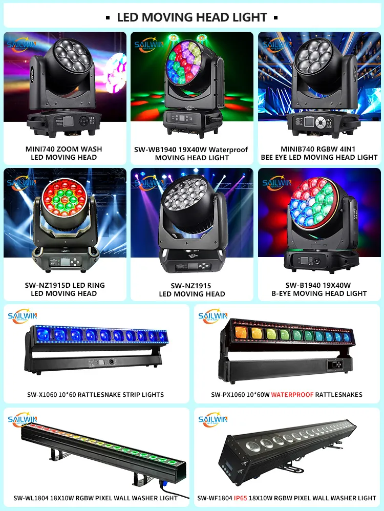 200-300W Rgbaw 4in1 LED Profile Light Zoom Fresnel Spot Light Stage