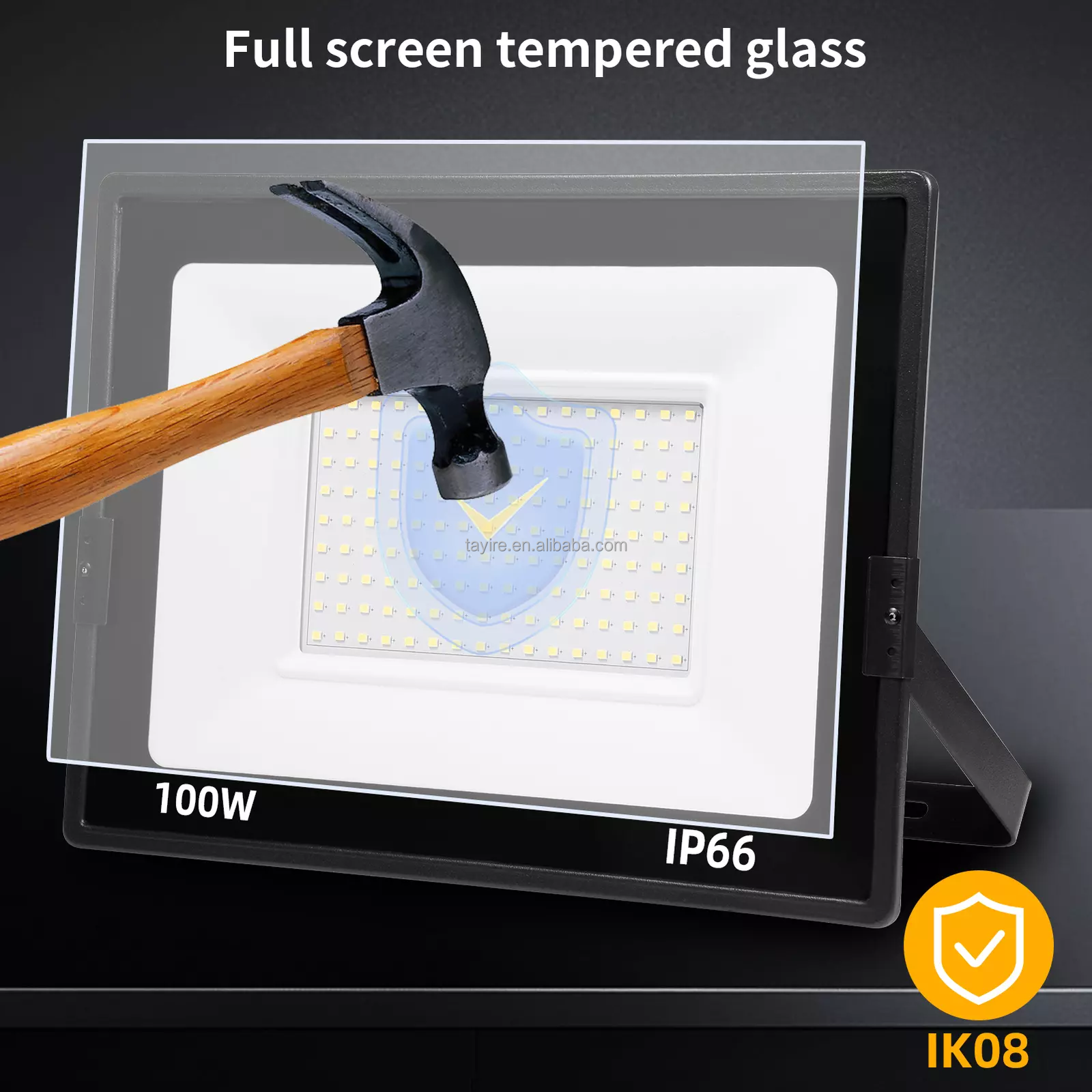 IP66 Waterproof LED Flood Light High Efficiency Outdoor Spotlight Lamp 10W 20W 30W 50W 100W Led Projector 220-240V Floodlight