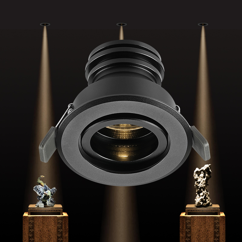 Trimless LED Downlight 5 Degree Focusing Anti-Glare 3W Aluminum Spotlights High CRI 92 Recessed Modern Indoor Use Hotel