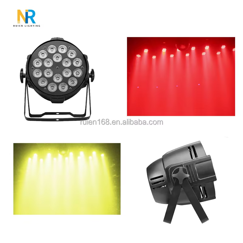 RGBW 4in1 5in1 6in1 DMX512 Control Sound Activated LED Parcan Stage Light for Disco DJ Live Performances