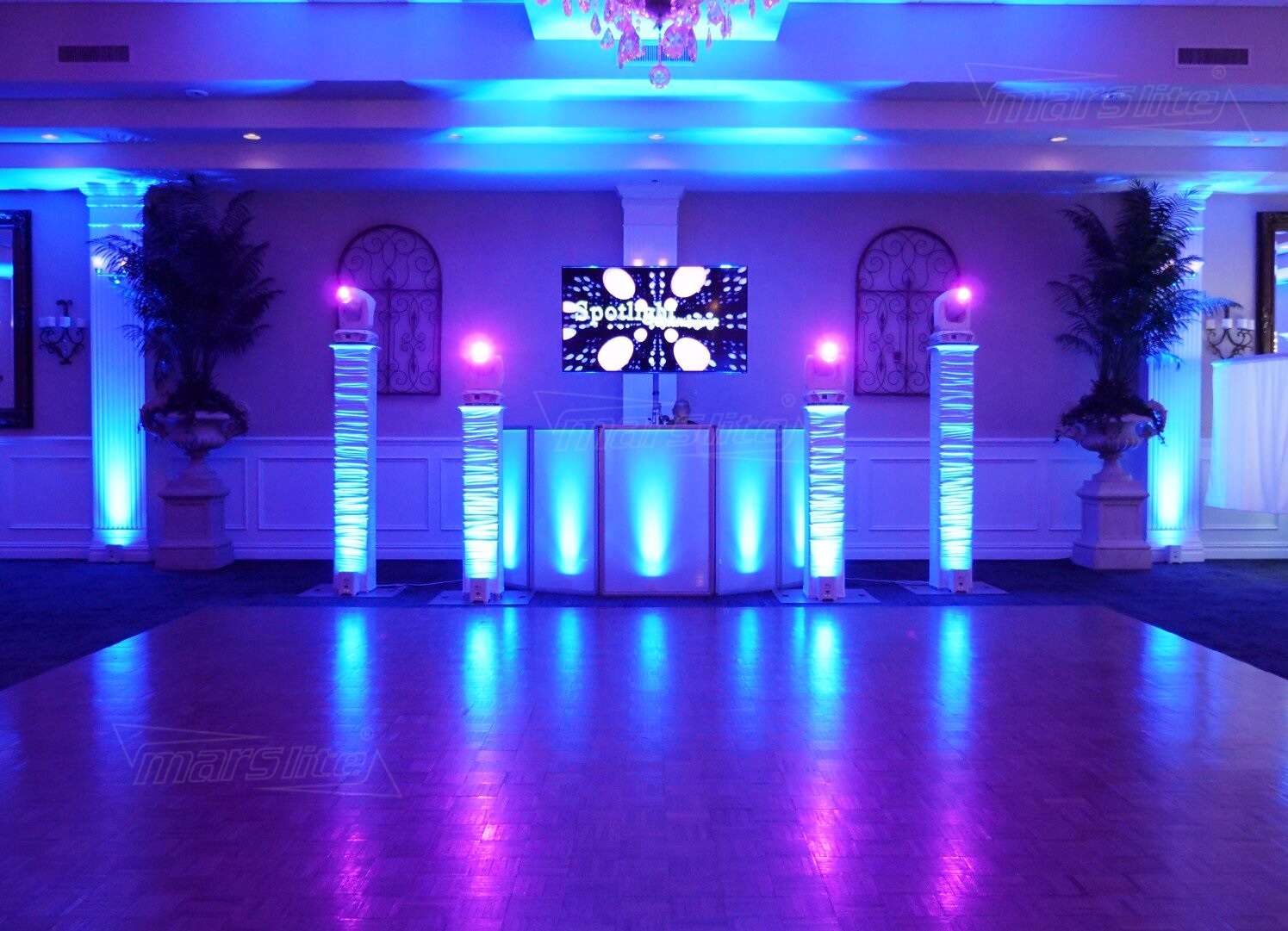 1PCS Marslite 6*18W Uplights Battery Wireless RGBWA+UV Wedding Party Dj Lights Stage Rechargeable Up Lights Par With Case