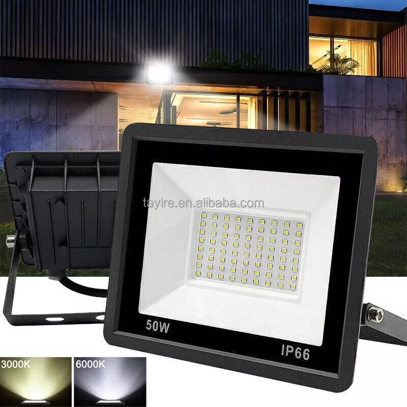 IP66 Waterproof LED Flood Light High Efficiency Outdoor Spotlight Lamp 10W 20W 30W 50W 100W Led Projector 220-240V Floodlight