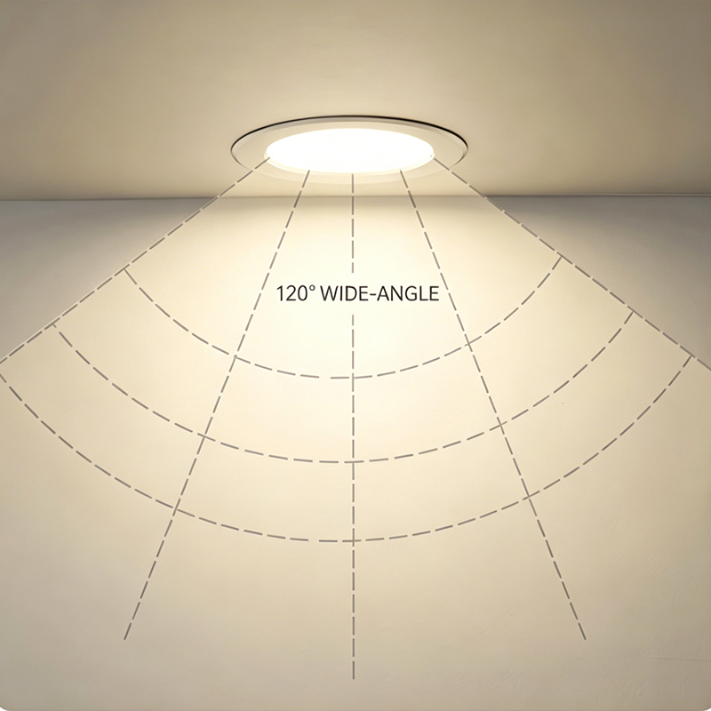 LED Panel Light SMD2835 IP44 ABS Ceiling Light Modern 3W Slim Recessed Led Spot Panel Light For Indoor Corridor Living Room