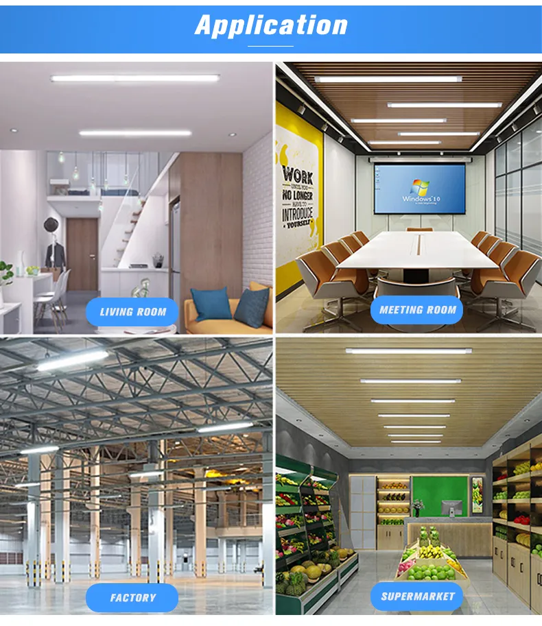 Energy-Efficient 2FT and 4FT 30W 60W LED Batten Lights