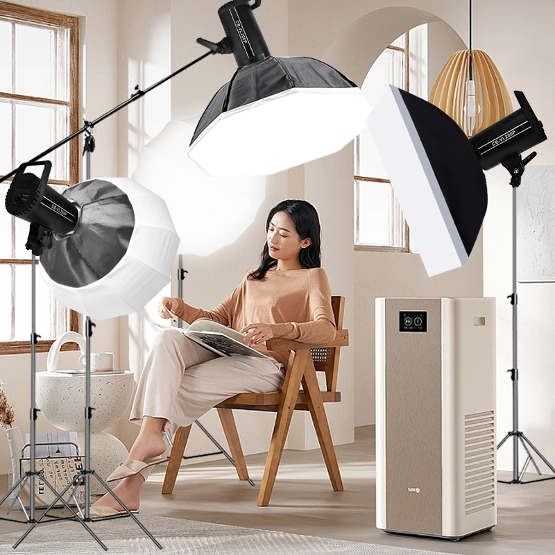 Factory Supplier 35cm Plastic Softbox Soft Light Modifier Foldable Portable Ball Shape Lantern Softbox for Strobe Flash Light
