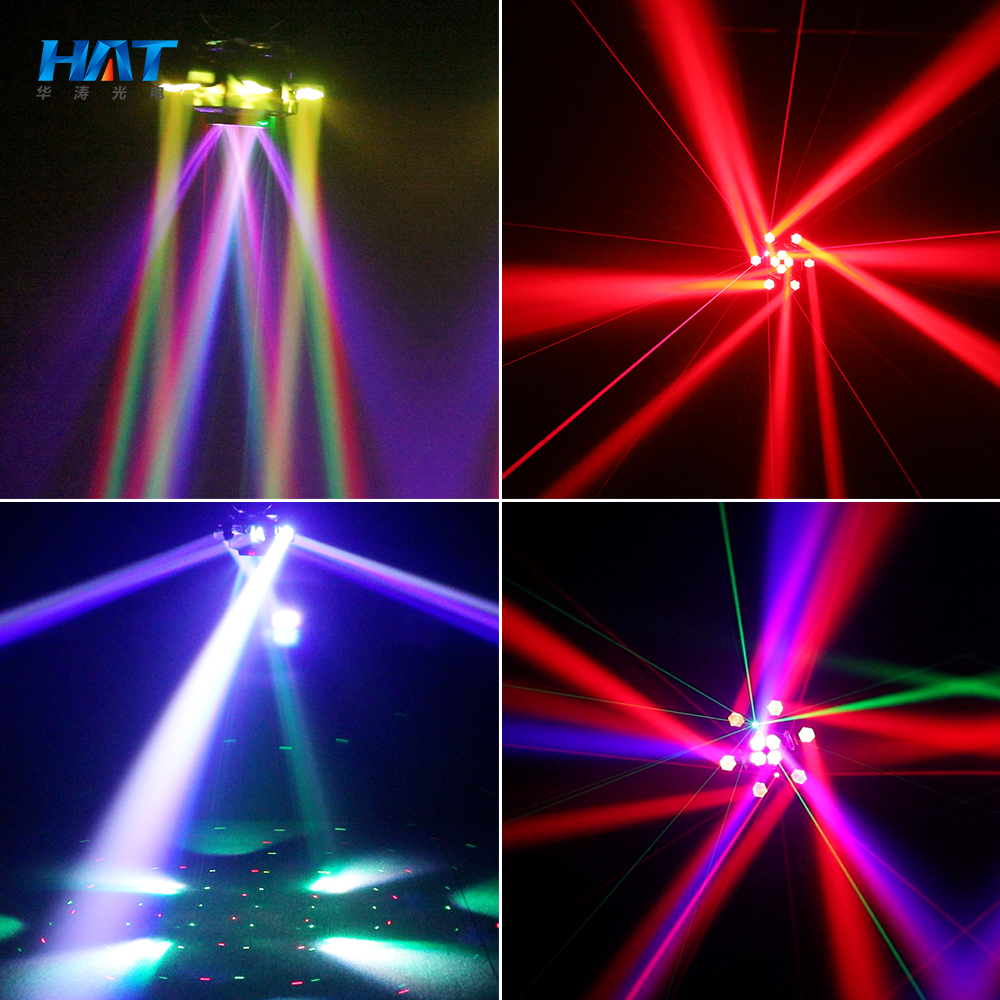 Hot Sell 6-Arm Bee Eye Moving Head Light Dj Stage Lights 150W DJ Disco Party Club Light Disco Lights For KTV Party Club