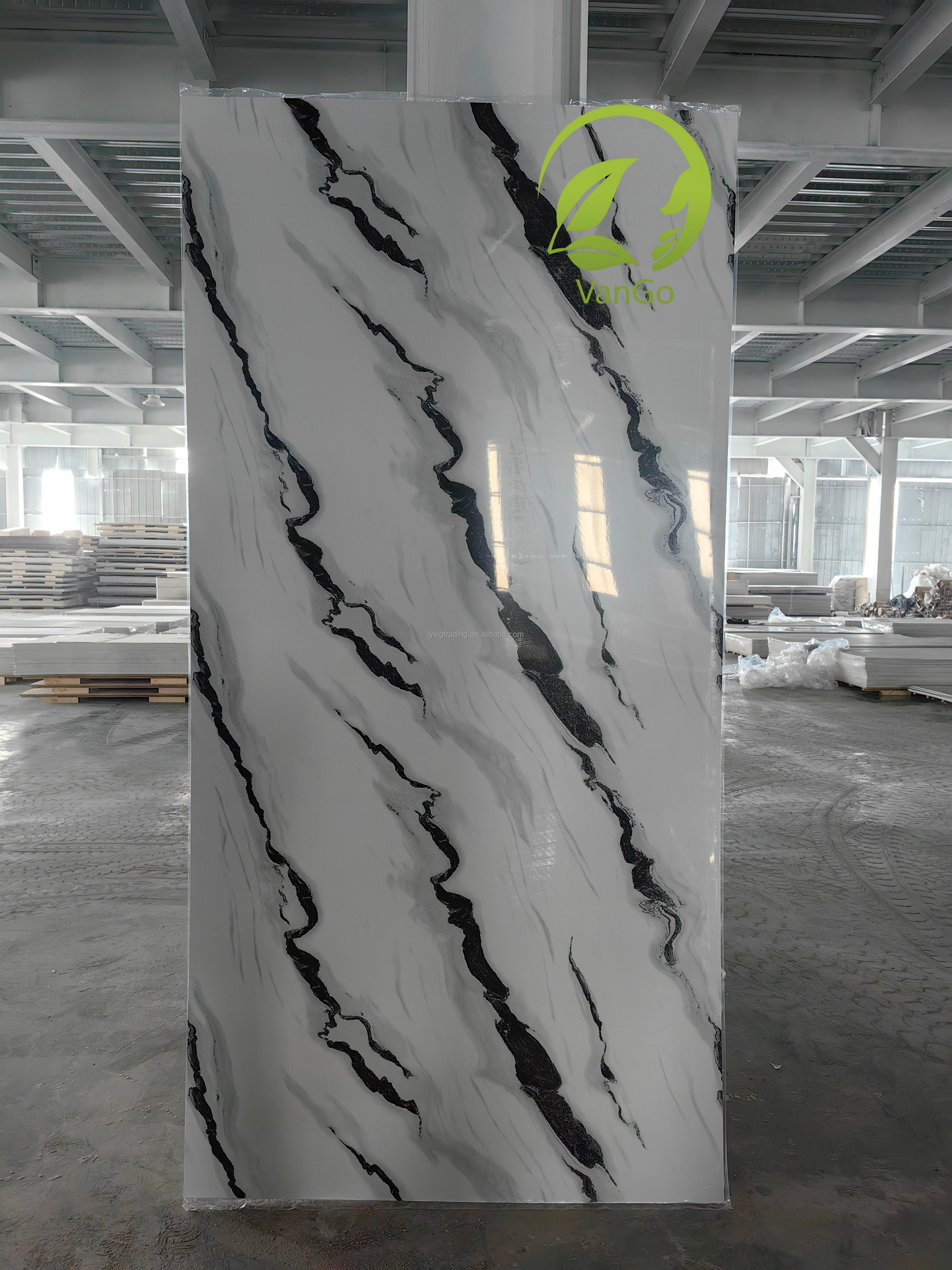 UV Board Decorative Wall Panel PVC Marble Sheet 1220*2440*3mm For Interior Decor Wall Panels &amp; Boards