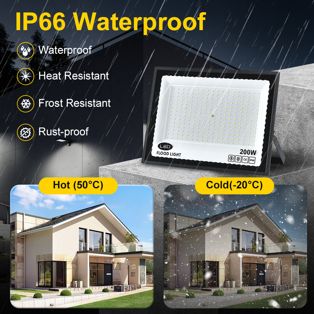 Hot Selling CET-165 LED Flood Light Waterproof IP65/66/67 Projector for Outdoor Landscape CE Certified with 10W to 300W"