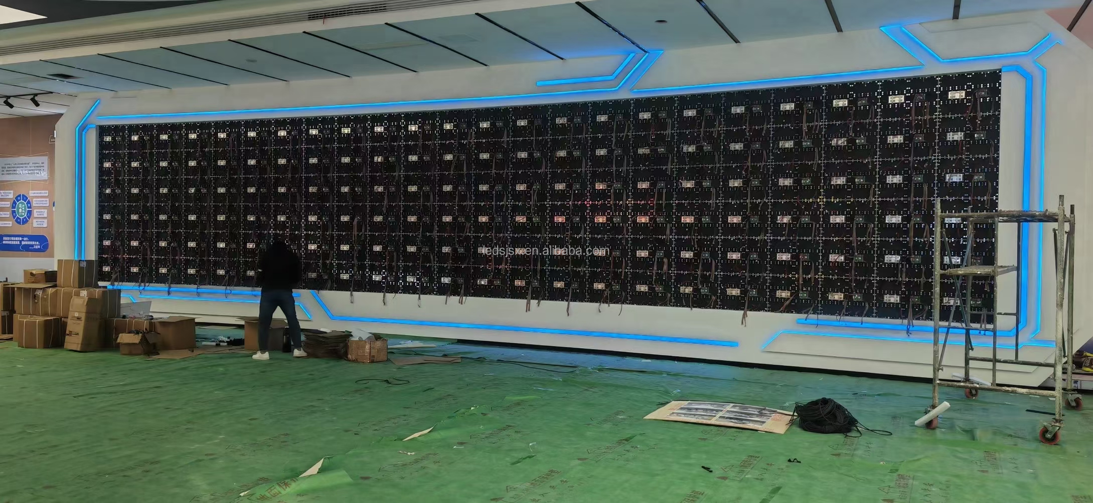 Seamless Splicing P1.8 LED Cabinet 640MMx480MM Indoor High-Def Display Panel