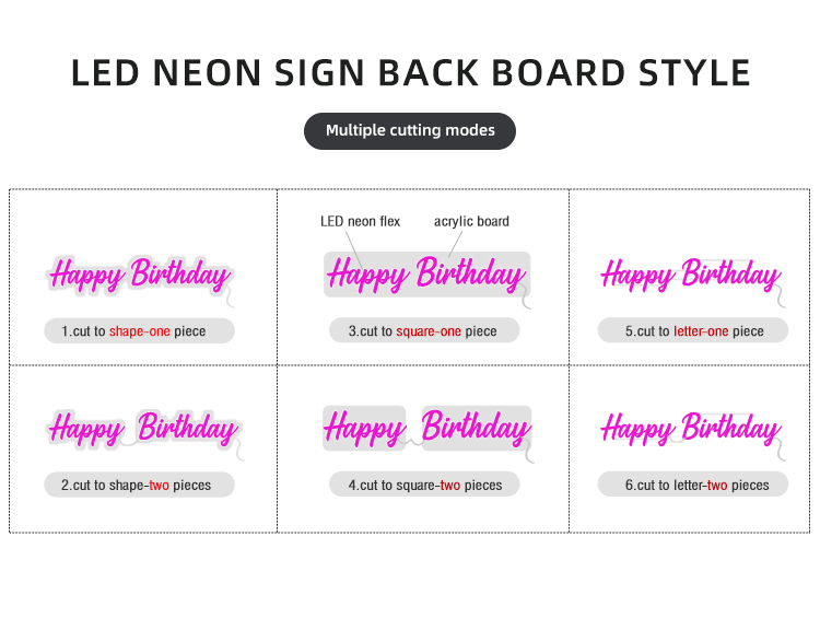 Custom Neon Sign Display 6