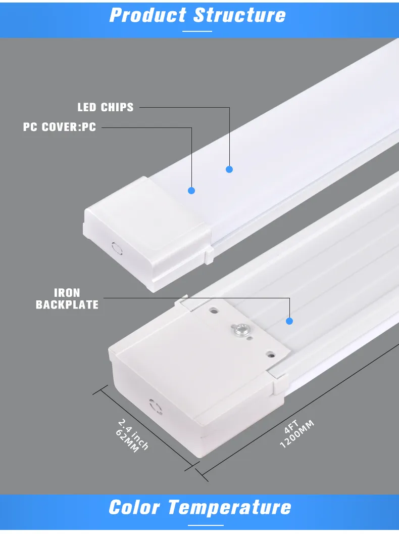 Energy-Efficient Indoor LED Tri-Proof Batten Light for Savings