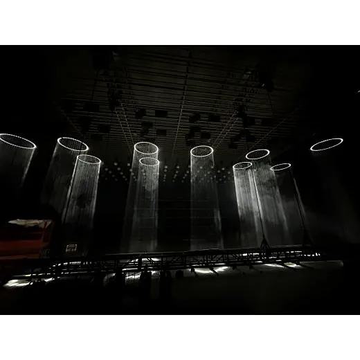6m Kinetic LED Ring RGBW Projection Lights 300W Power for Hotel Application